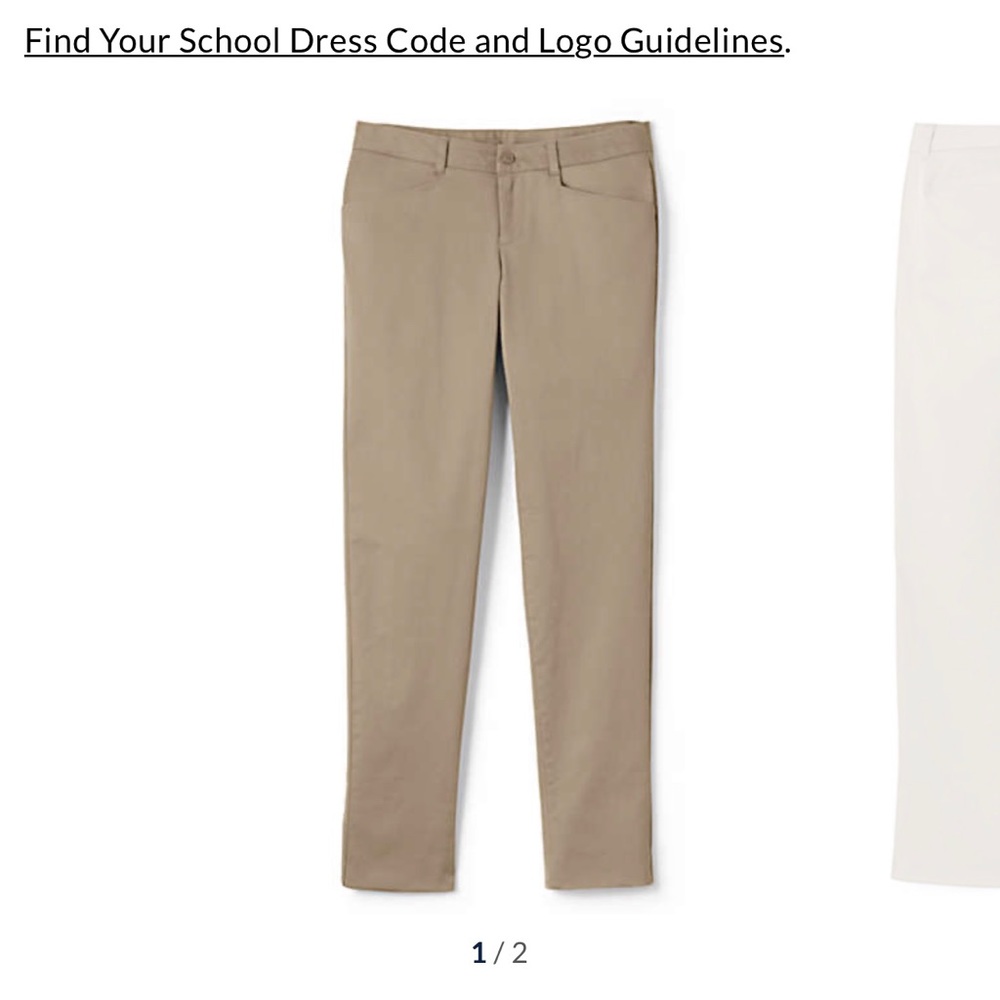 LandsEnd School Uni. Women's Stretch Pencil Pants